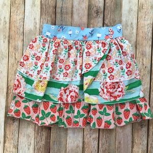 Wildflowers Strawberry Floral Skirt